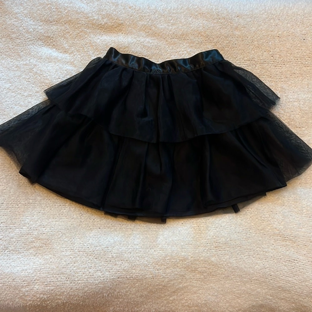 Janie and Jack black tulle skirt Girls size 8